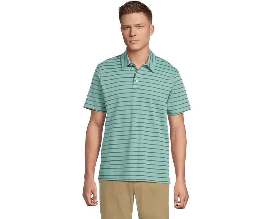 Поло L.L.Bean Comfort Stretch Performance в полоску с коротким рукавом и эластичной тканью пике
