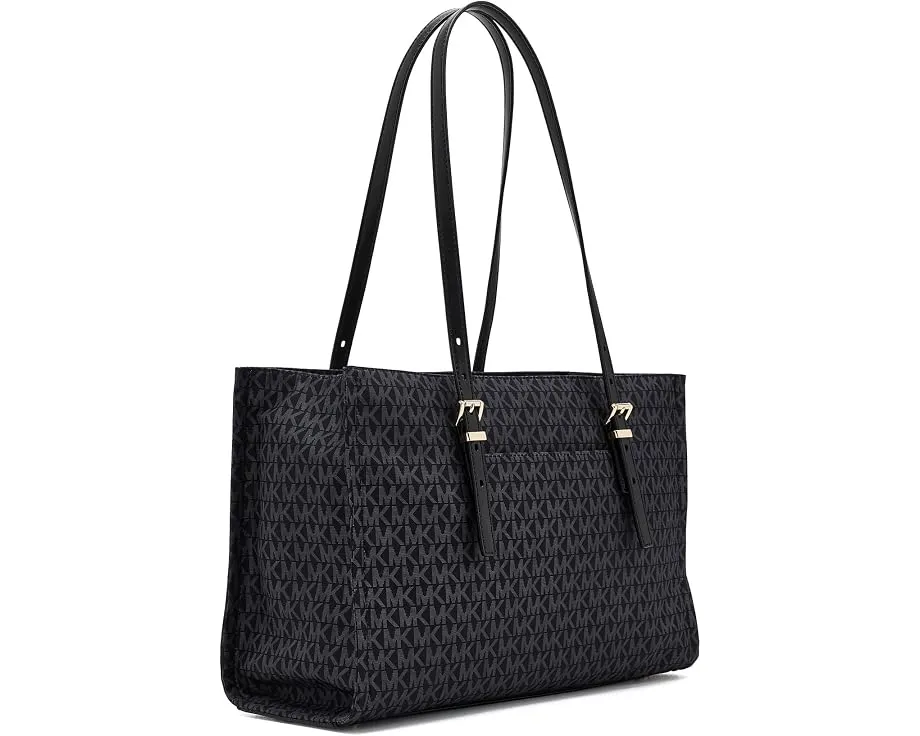 Тоут MICHAEL Michael Kors Zadie Medium с принтом MK и золотой фурнитурой