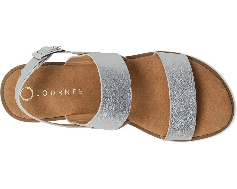 Сандалии Journee Collection Lavine с двумя широкими ремешками и мягкой стелькой