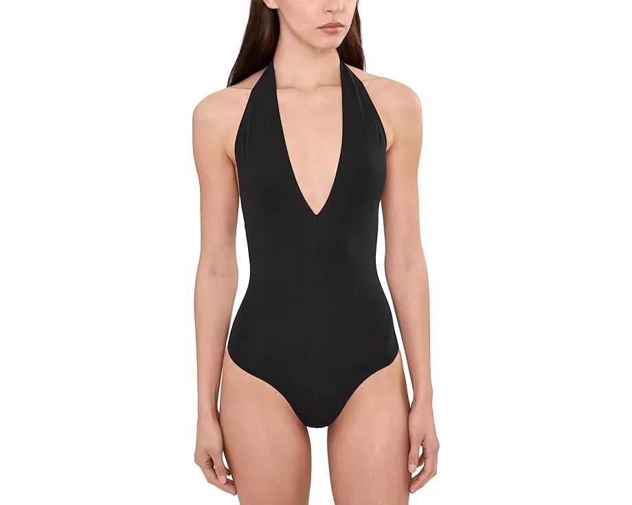 Ballet Body Deep Plunge Halter Bodysuit