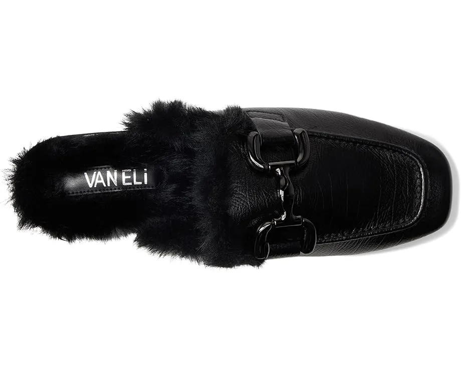 Лоферы Vaneli Skyla с искусственным мехом и металлической пряжкой