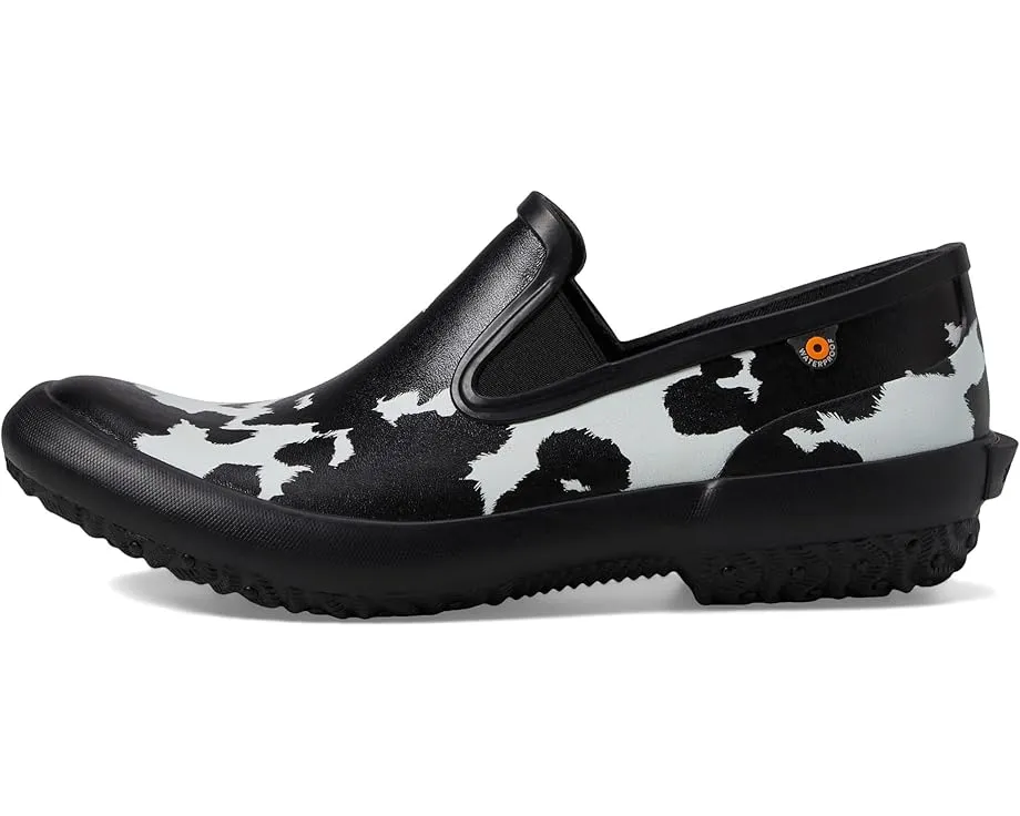Слипоны Bogs Patch Slip-On Cow с принтом под коровью кожу