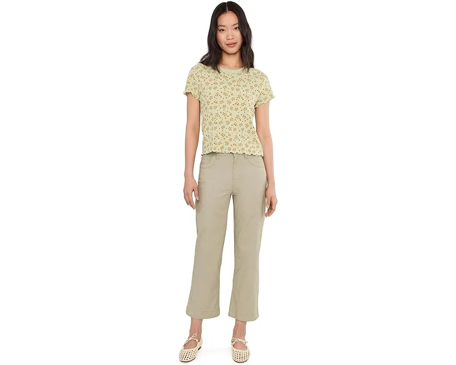 Футболка Toad&Co Foothill Pointelle с коротким рукавом и кружевным краем