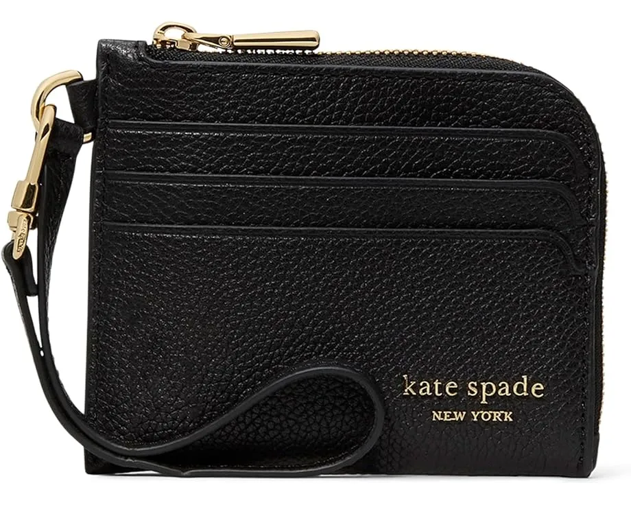 Картхолдер на запястье Devin из шагреневой кожи для монет и карт Kate Spade New York