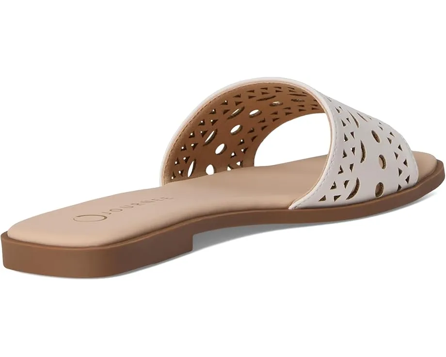 Сандалии Brodie без застежки с ажурными деталями и плоской подошвой