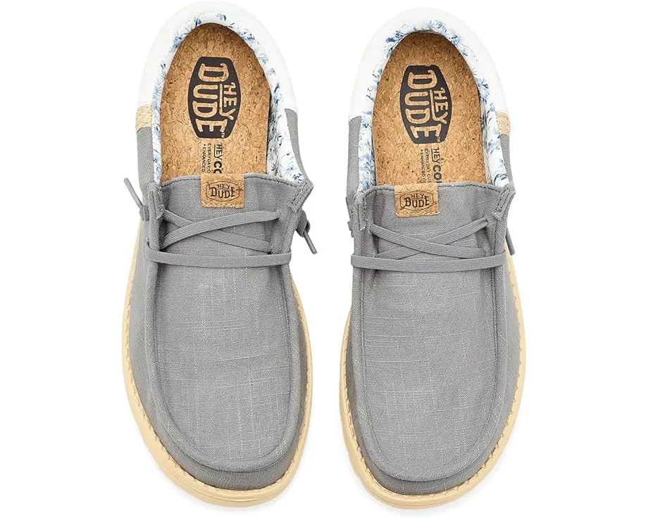 Кроссовки Hey Dude Wally Funk Summer Stitch с хлопковым верхом