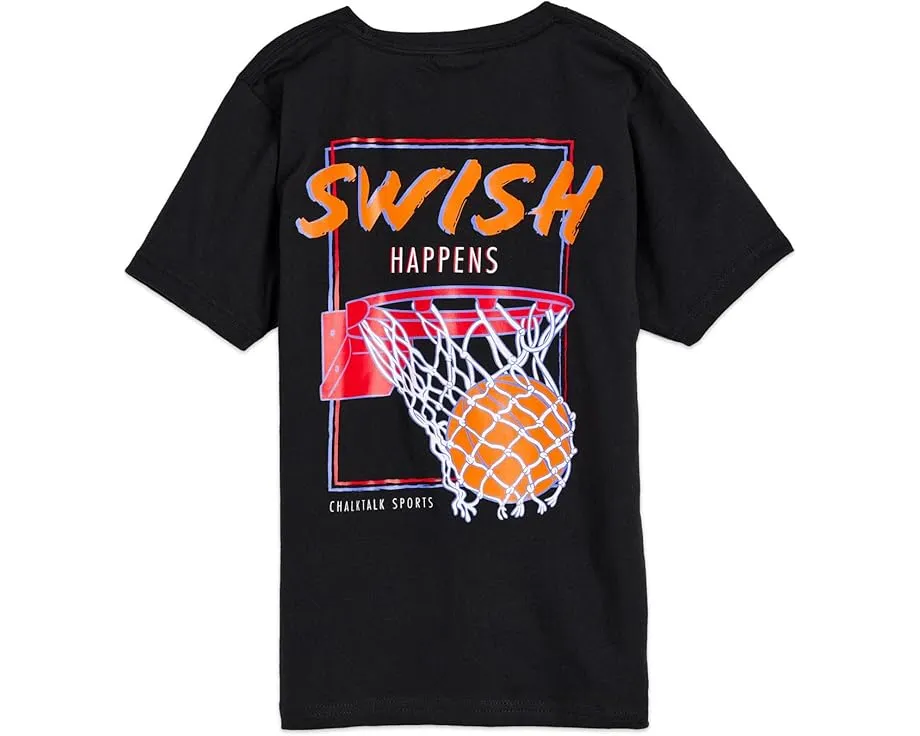 Футболка ChalkTalk SPORTS Kids для баскетбола с принтом Swish Happens