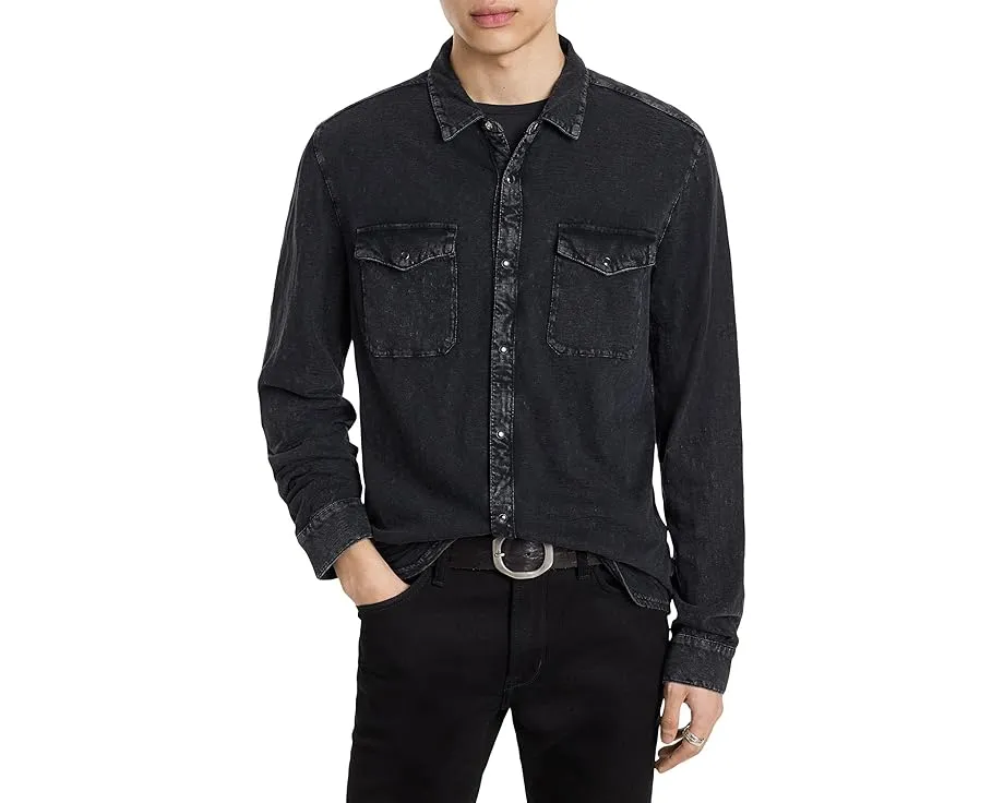 Рубашка John Varvatos Arvon Western с накладными карманами