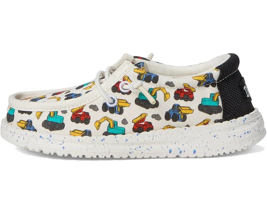 Детские кеды Hey Dude Wally Trucks для малышей с память формы и верхом из хлопка