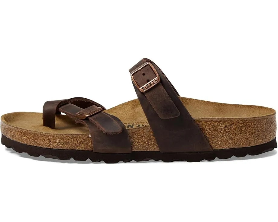 Сандалии Birkenstock Mayari Oiled Leather с анатомической стелькой из пробки