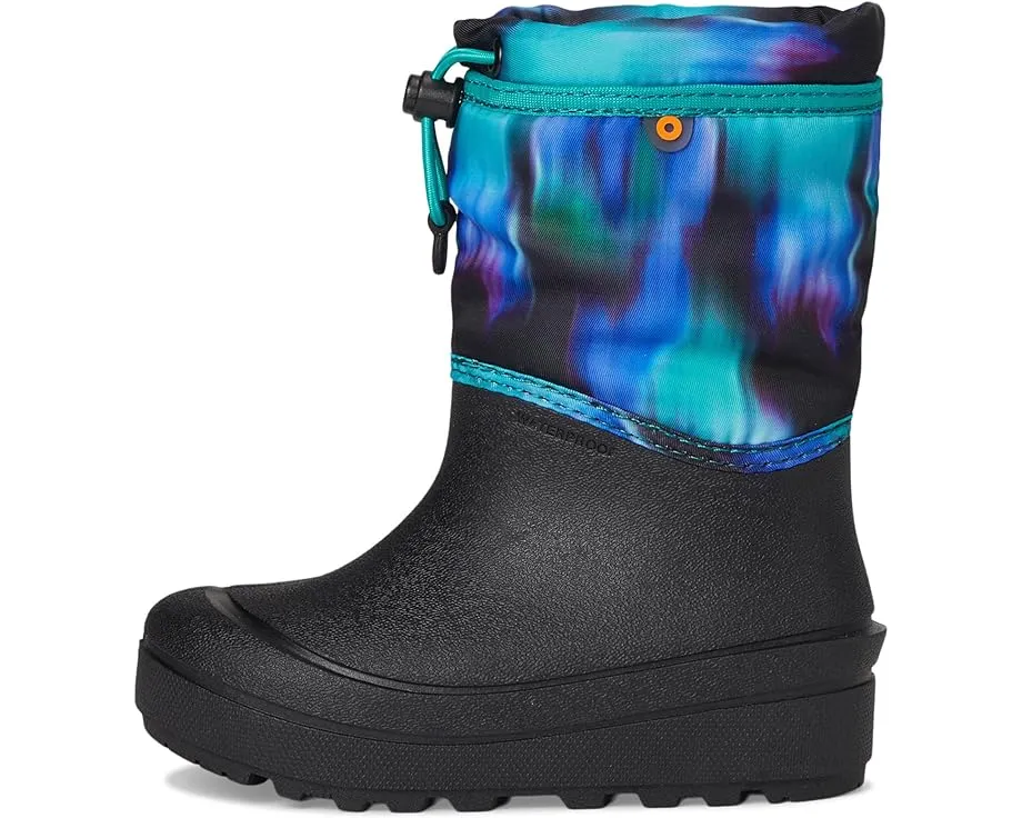 Детские зимние сапоги Bogs Kids Snow Shell с принтом северное сияние