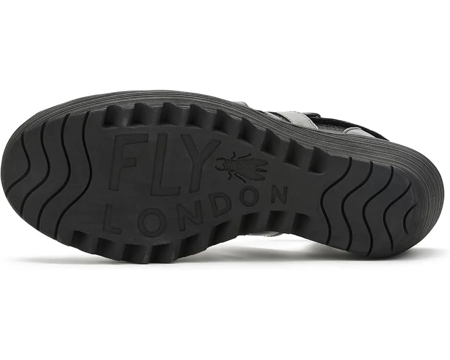 Сандалии FLY LONDON Lemy397fly на танкетке с регулируемым ремешком на липучке