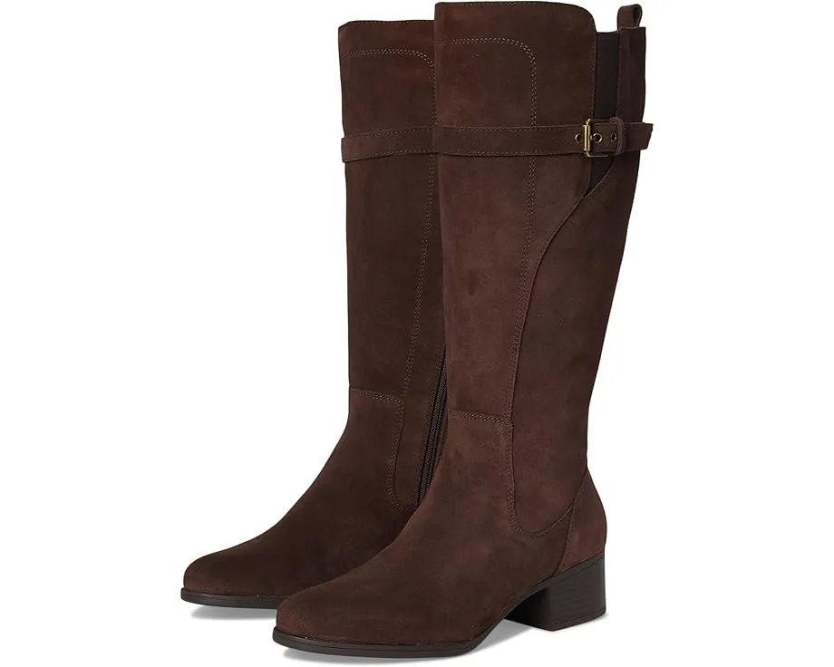 Высокие сапоги Naturalizer Kenna Wide Calf до колена с ремнем и пряжкой