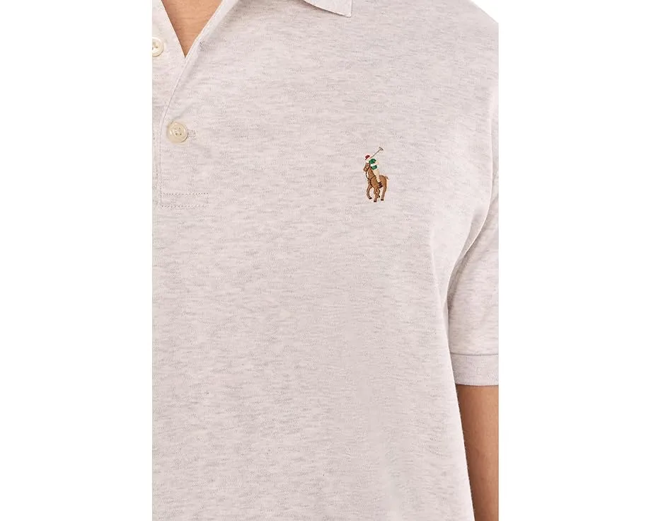 Поло Custom Slim Fit из мягкого хлопка с вышитым пони Polo Ralph Lauren
