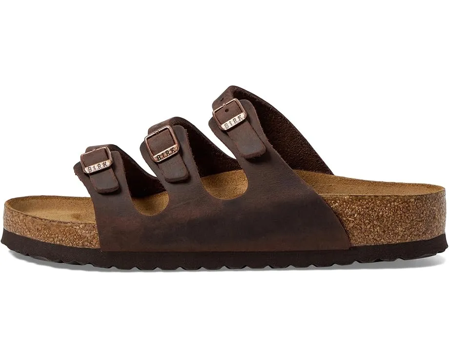 Биркенштоки Florida на пробковой стельке Soft Footbed из промасленной кожи