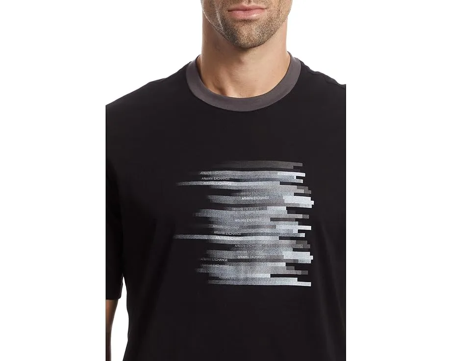 Хлопковая футболка Armani Exchange с граффити