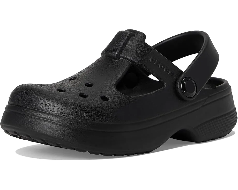 Классические сабо Mary Jane Crocs для малышей с регулируемым ремешком