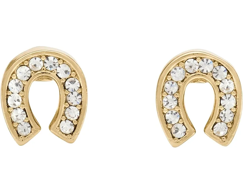 Серьги-гвоздики You're A Gem Pave Horseshoe с кубическим цирконием от Kate Spade New York
