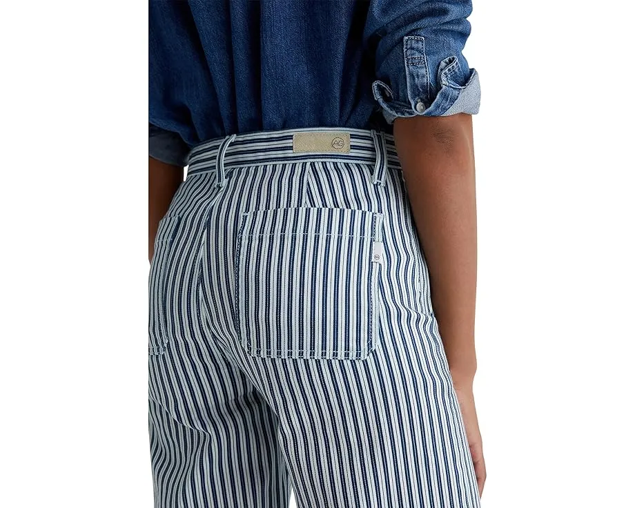 Джинсы AG Jeans Kassie с широкими штанинами и полосатым принтом