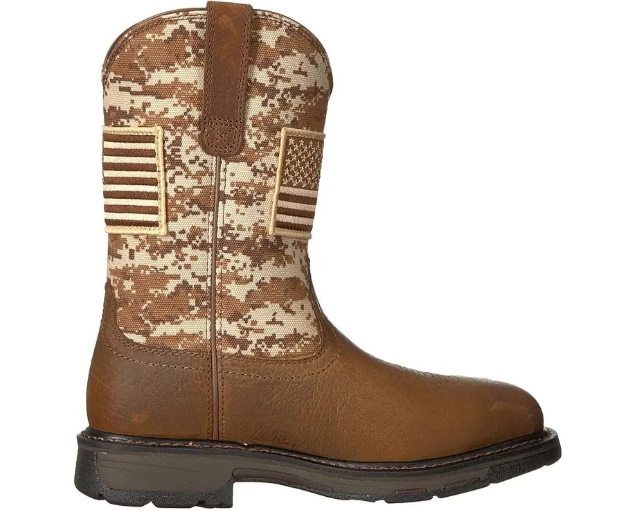 Рабочие ботинки Ariat Workhog Patriot с защитным стальным носком и квадратным мысом