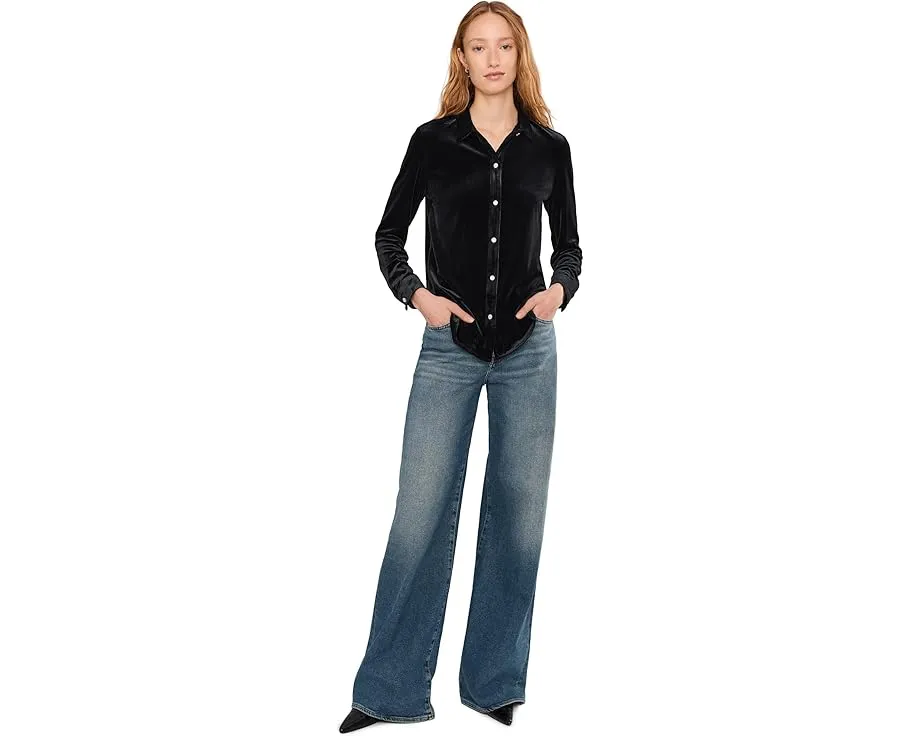 Классическая рубашка Vince Camuto с длинным рукавом и застежкой на пуговицы