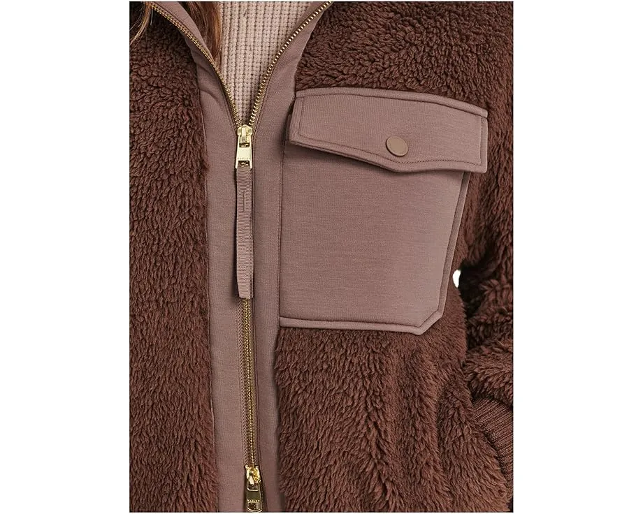 Куртка Lowell из шерпы от Varley с контрастным воротником