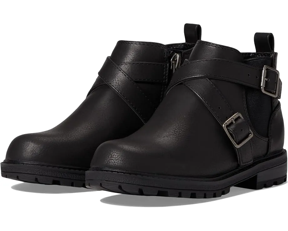 Детские ботинки Kylee от Nina Kids с квадратным носком Black Tumbled