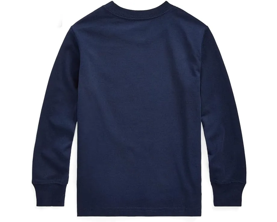 Футболка Polo Ralph Lauren с длинным рукавом из хлопка для младших детей
