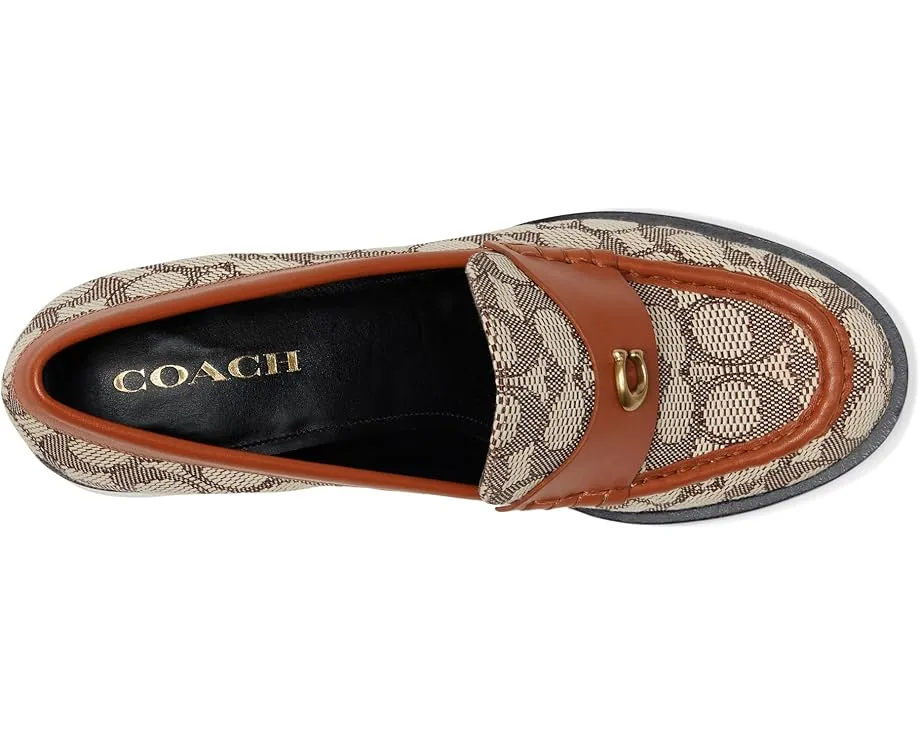 COACH Лоферы Natalie из текстильного жаккарда с квадратным каблуком