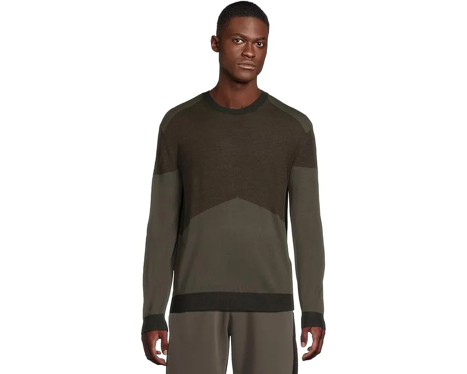 Свитер Armani Exchange из шерстяной смеси с цветными блоками