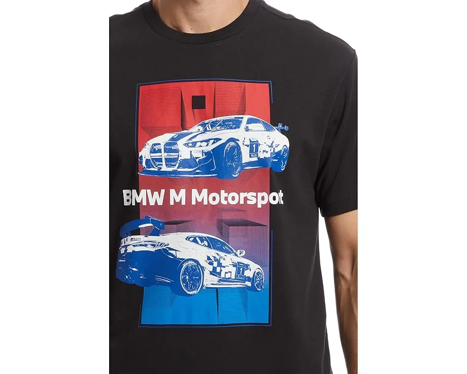 Футболка BMW M Motorsport Graphic с гоночным принтом и свободным кроем