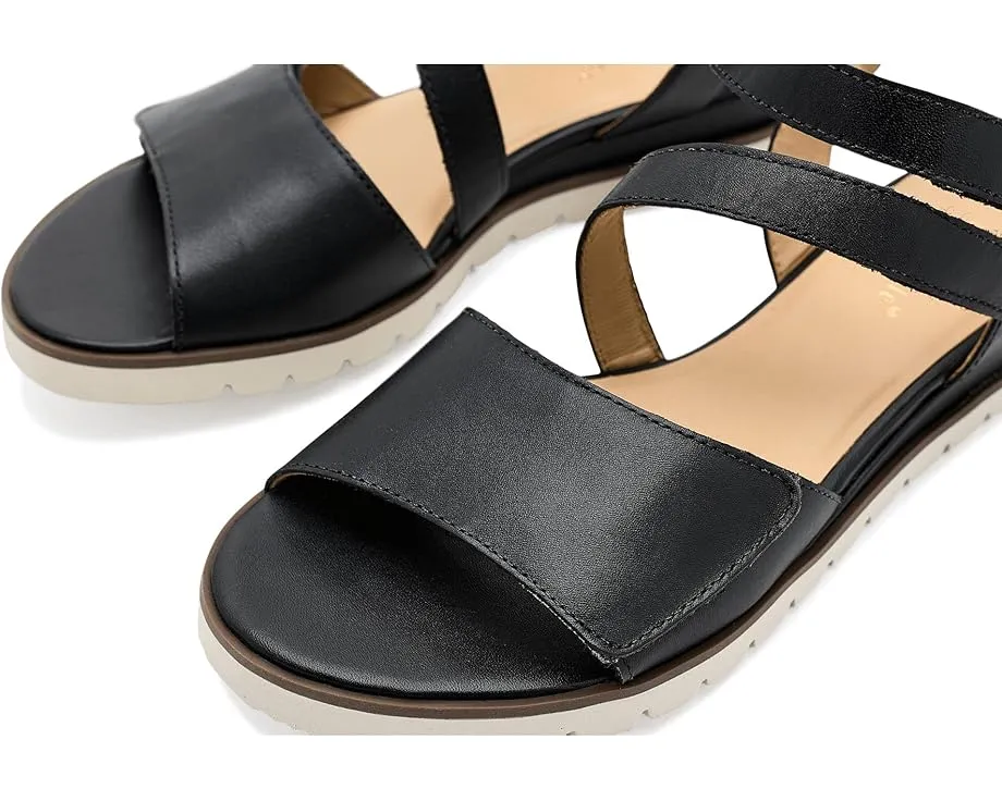 Сандалии Triple с тремя регулируемыми ремешками и клиновидной подошвой David Tate