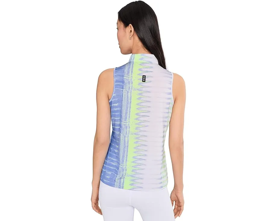 Топ Jamie Sadock Frequency Print без рукавов с воротником и застежкой на пуговицы