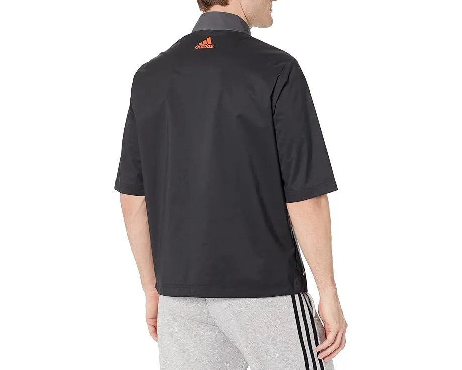 Дождевик Adidas Golf Provisional с коротким рукавом из переработанного полиэстера