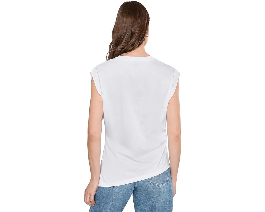 Майка-борцовка Sanctuary с плиссировкой на плечах и полосатым принтом