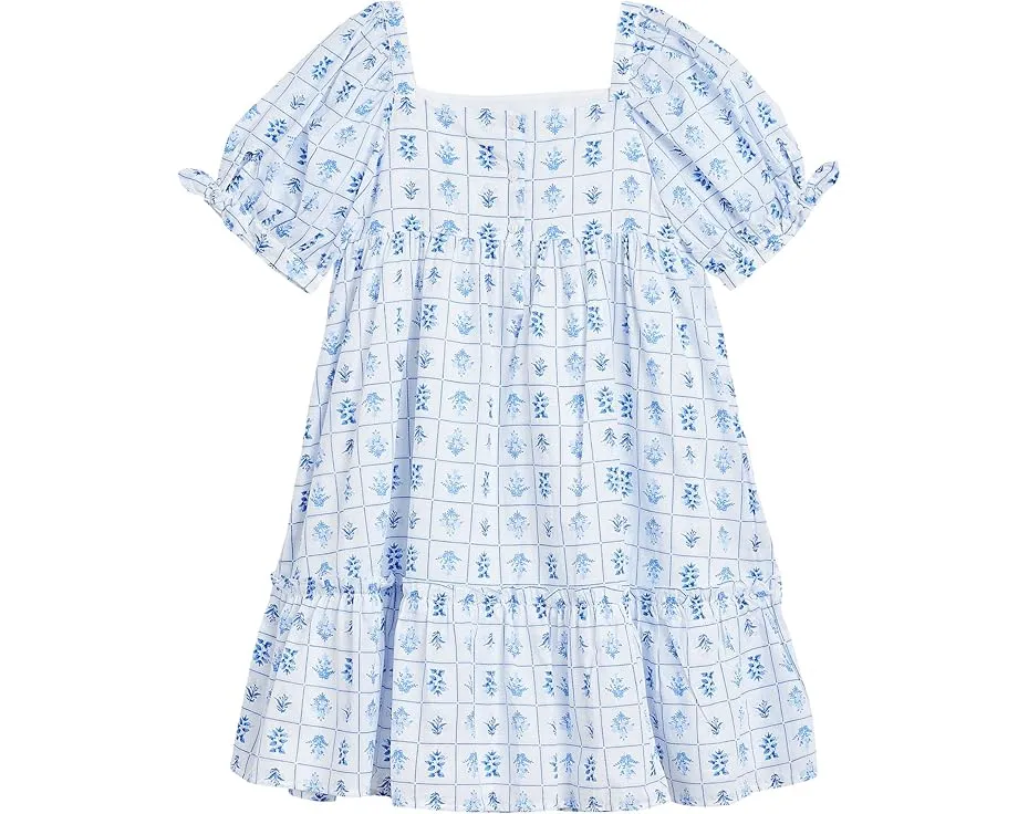 Платье Janie and Jack с плиточным принтом и буфами на рукавах