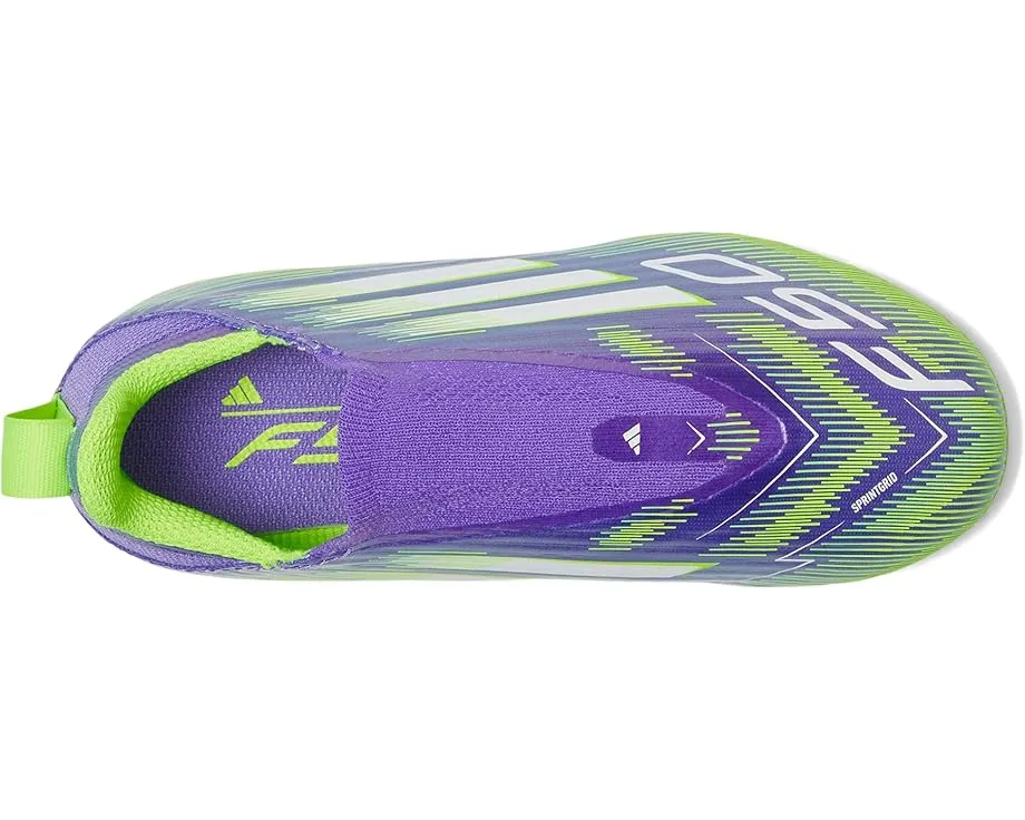 Детские бутсы adidas Kids F50 League Laceless для твердого грунта