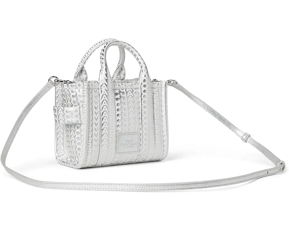 Металлическая сумка-тоут Marc Jacobs The Monogram Metallic Leather Crossbody Tote Bag