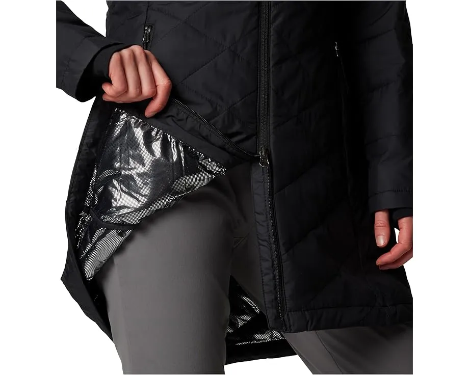 Длинная утепленная куртка Columbia Heavenly с капюшоном и технологией Omni Shield