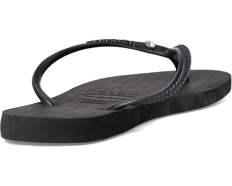 Шлепанцы Havaianas Slim Crystal SW II с кристаллом на ремешке