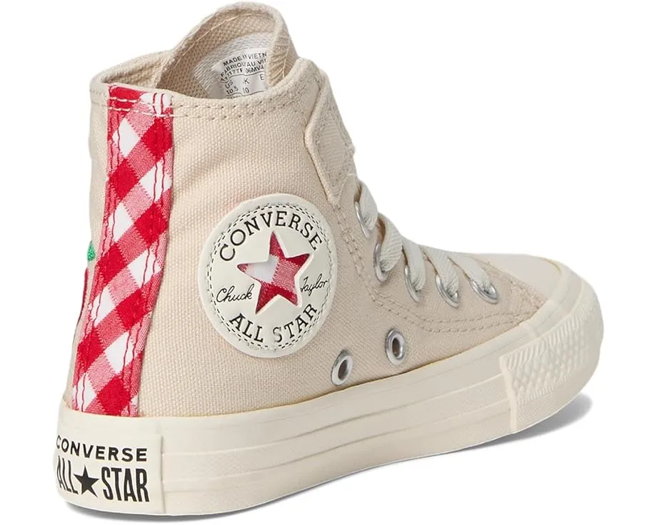 Converse детские кеды Chuck Taylor All Star с клетчатыми акцентами и застежкой на липучке