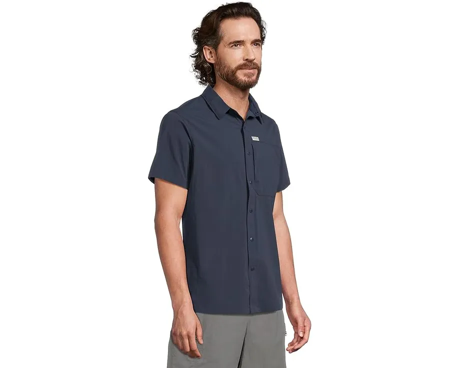 Columbia Sage Peak Woven Short Sleeve Shirt с защитой UPF 50 и технологией влагоотведения