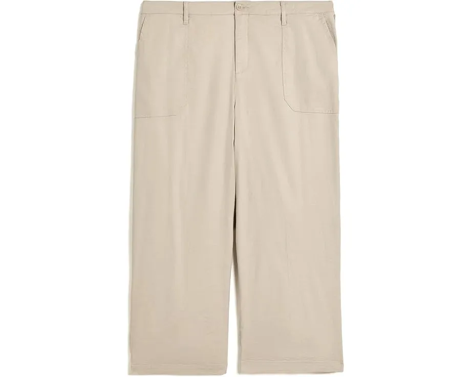 NYDJ Plus Wide Leg Cropped Cargo брюки карго укороченные