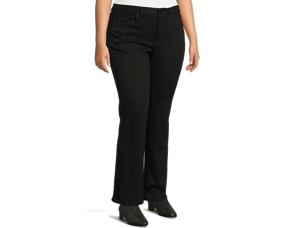 Джинсы NYDJ Plus Size Barbara Bootcut с технологией Lift Tuck и клешем в черном цвете