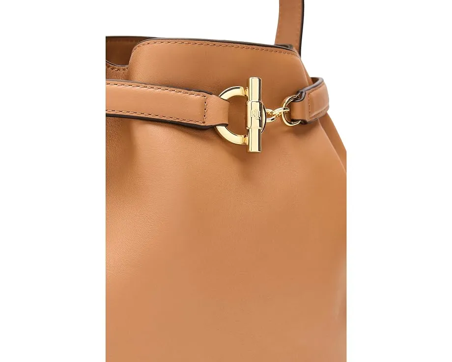 Сумка-ведро Lauren Ralph Lauren из натуральной кожи Blaike среднего размера