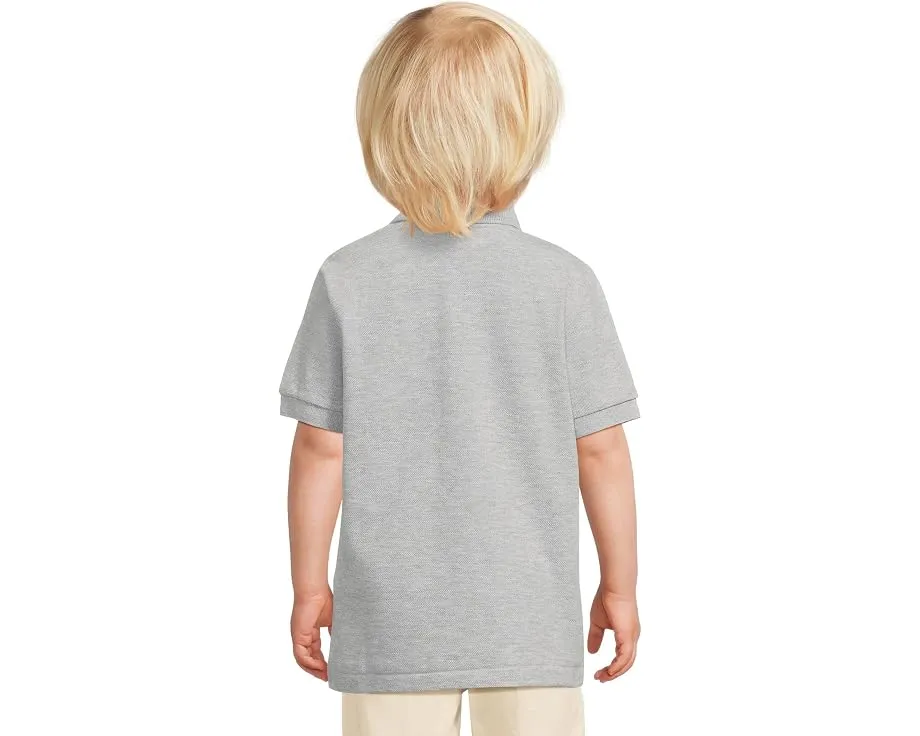 Детское поло Lacoste Kids Petit Pique из хлопкового пике с вышитым крокодилом