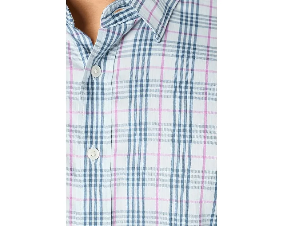 Рубашка Faherty The Movement Shirt в клетку с расслабленным кроем