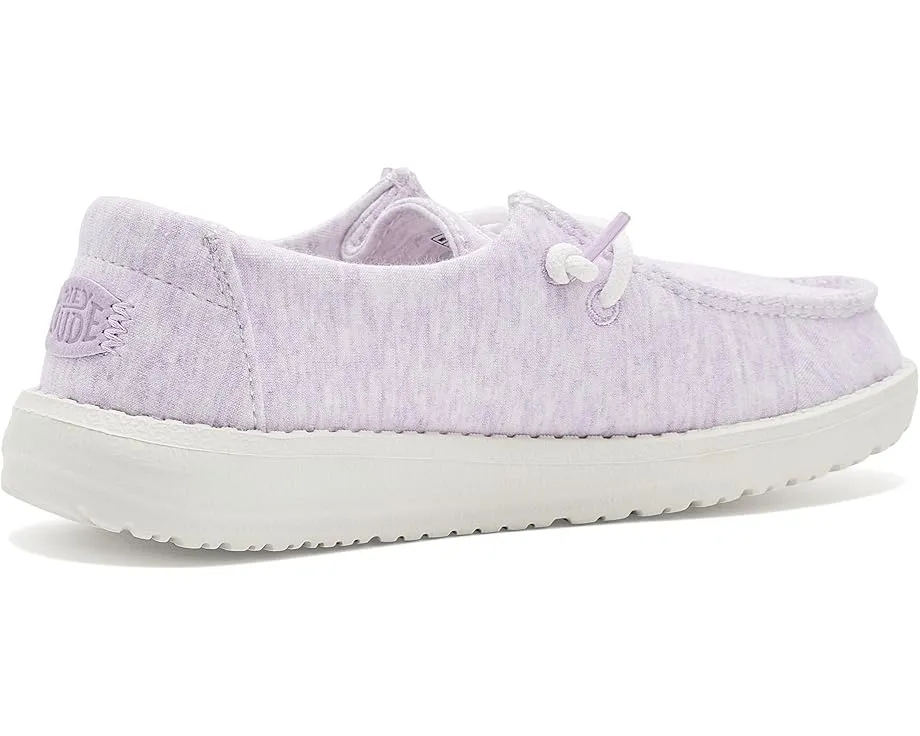Hey Dude Kids Wendy Y Stretch Jersey Lilac с мягким эластичным верхом