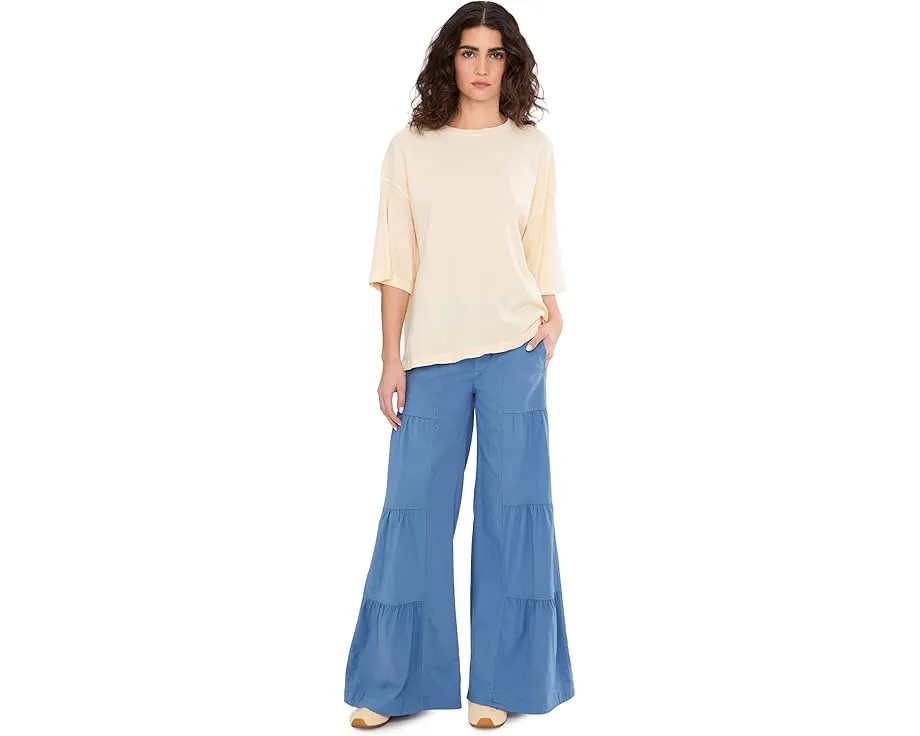 Широкие брюки XCVI Terraced с завязками на поясе и плиссировкой