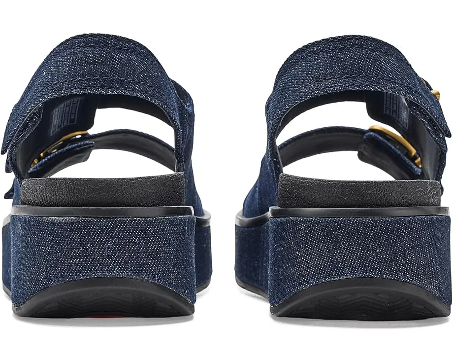 Сандалии FitFlop Gen FF Max Buckle с задним ремешком из денима